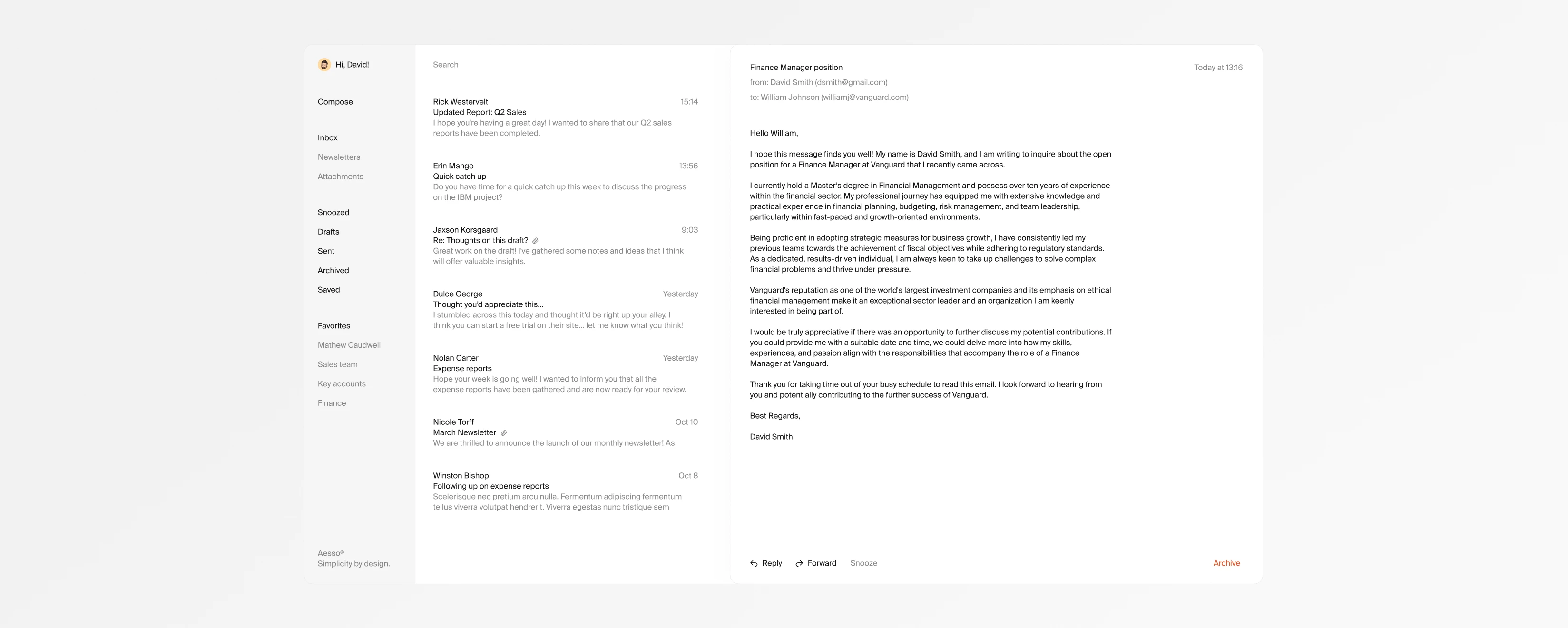 Simple Mail hero